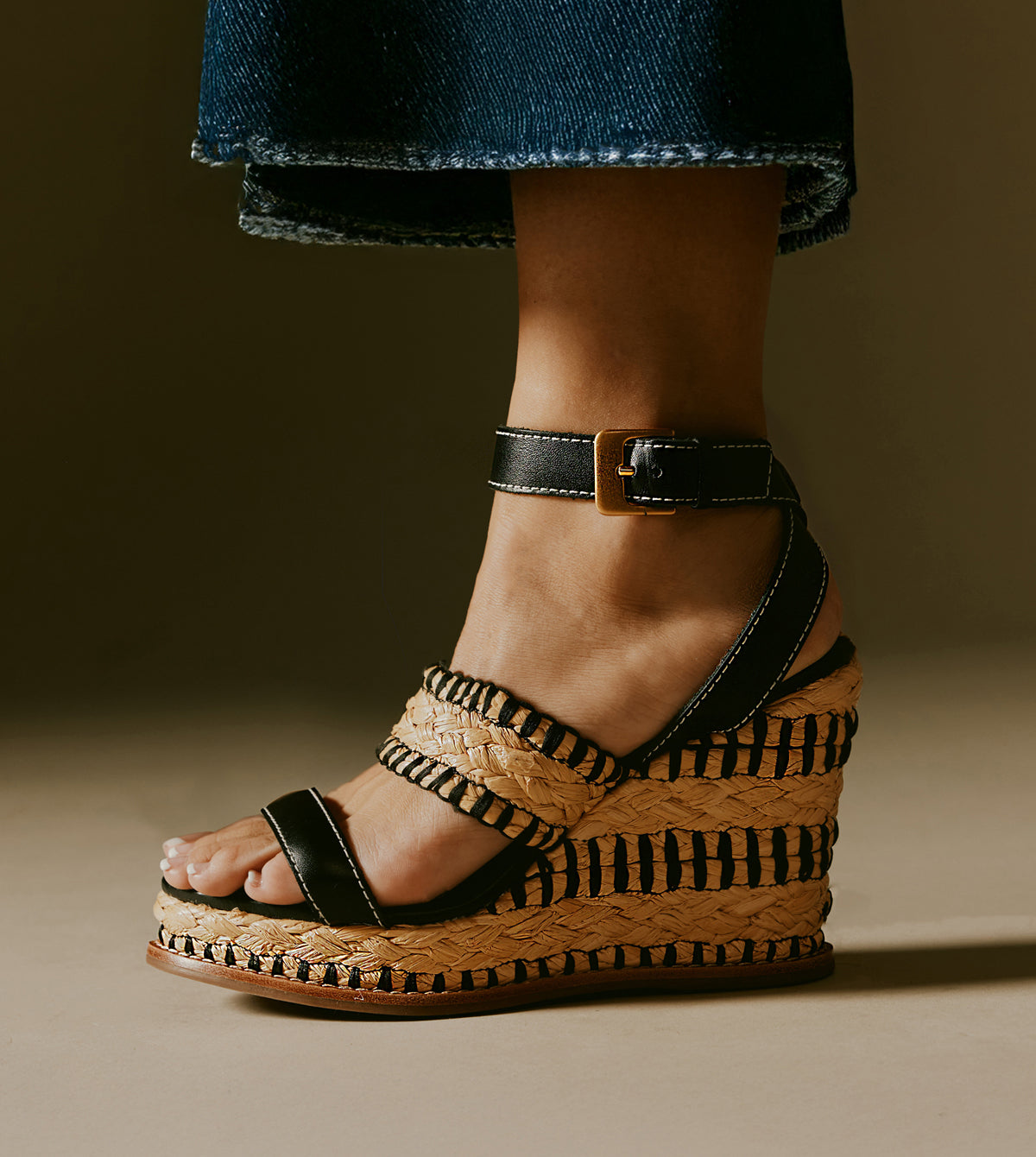 Bianca Wedge Sandals by Sempre Di