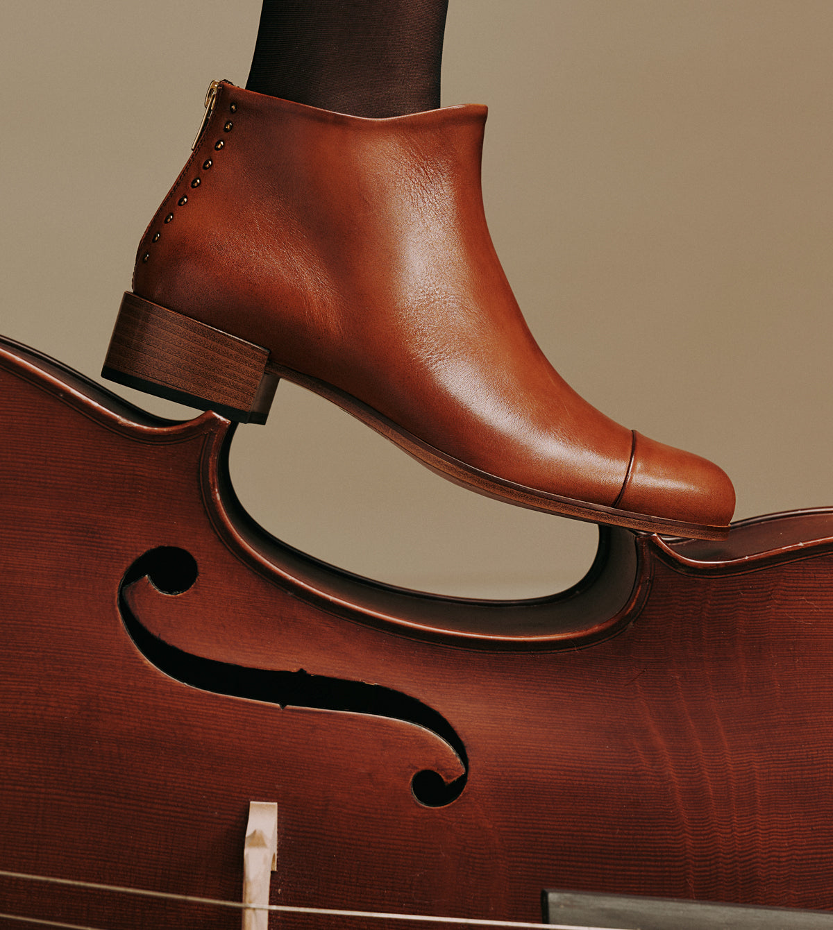 Beau5 Leather Ankle Boots by Beau Coops
