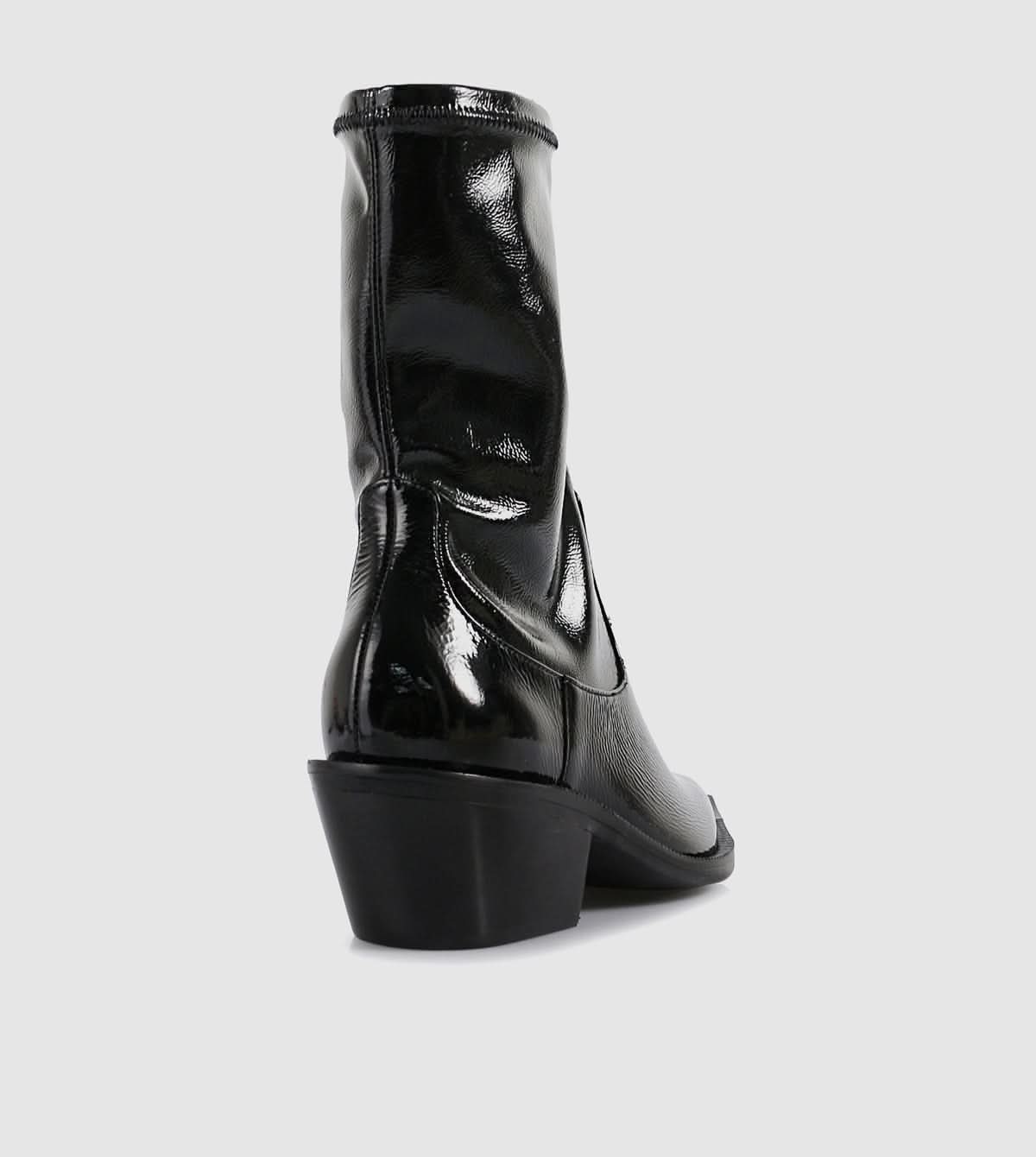 Jayda Patent Ankle Boots by Sempre Di