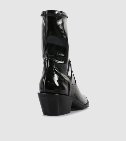 Jayda Patent Ankle Boots by Sempre Di