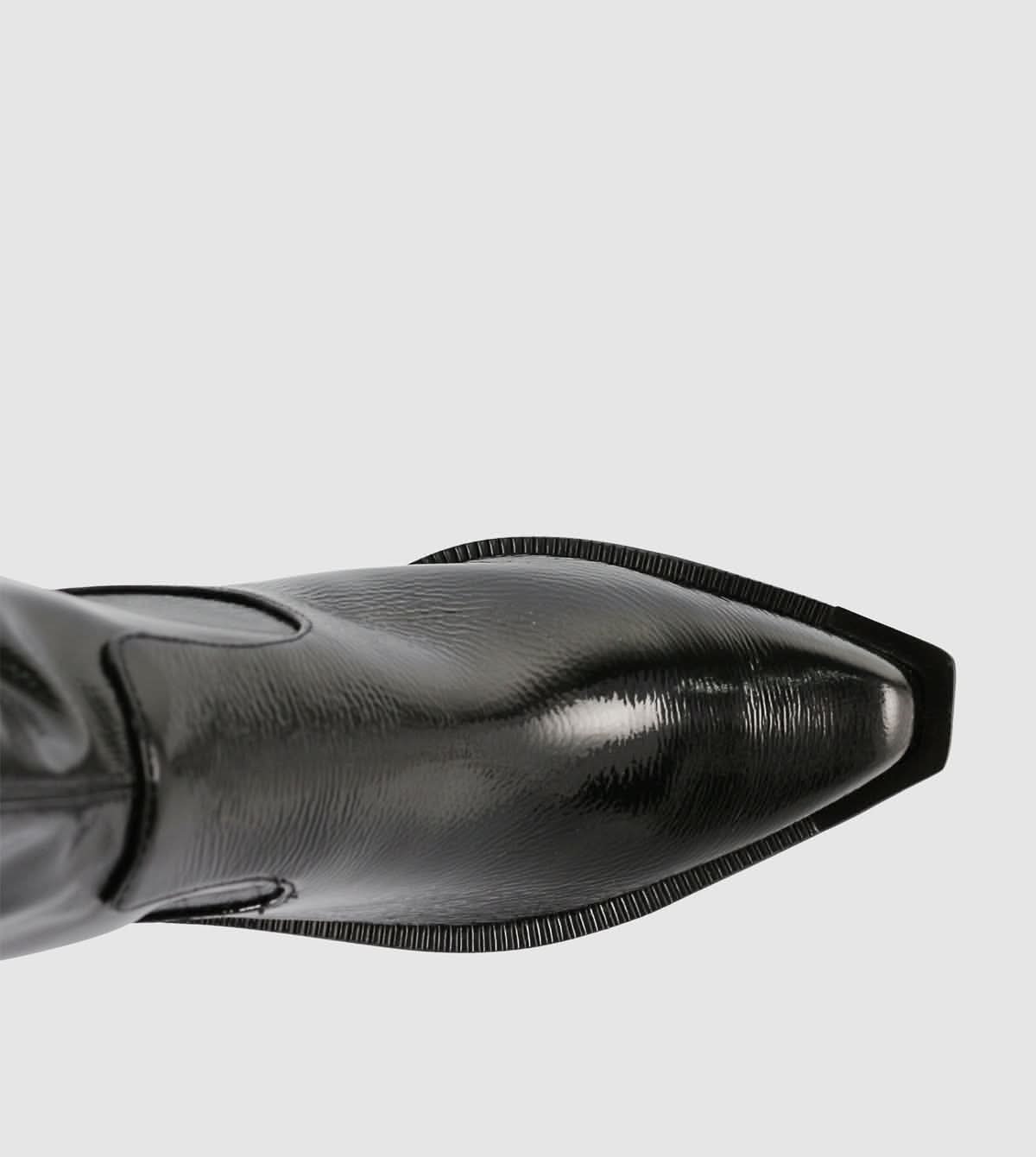Jayda Patent Ankle Boots by Sempre Di