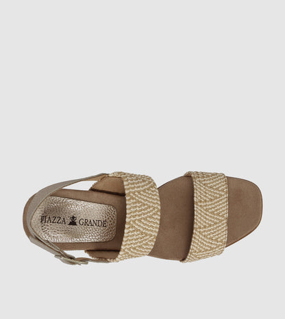Roma Wedge Sandals by Piazza Grande