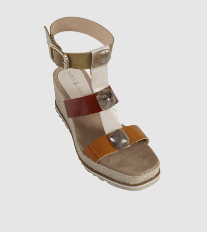 Tropea Wedge Sandals by Piazza Grande