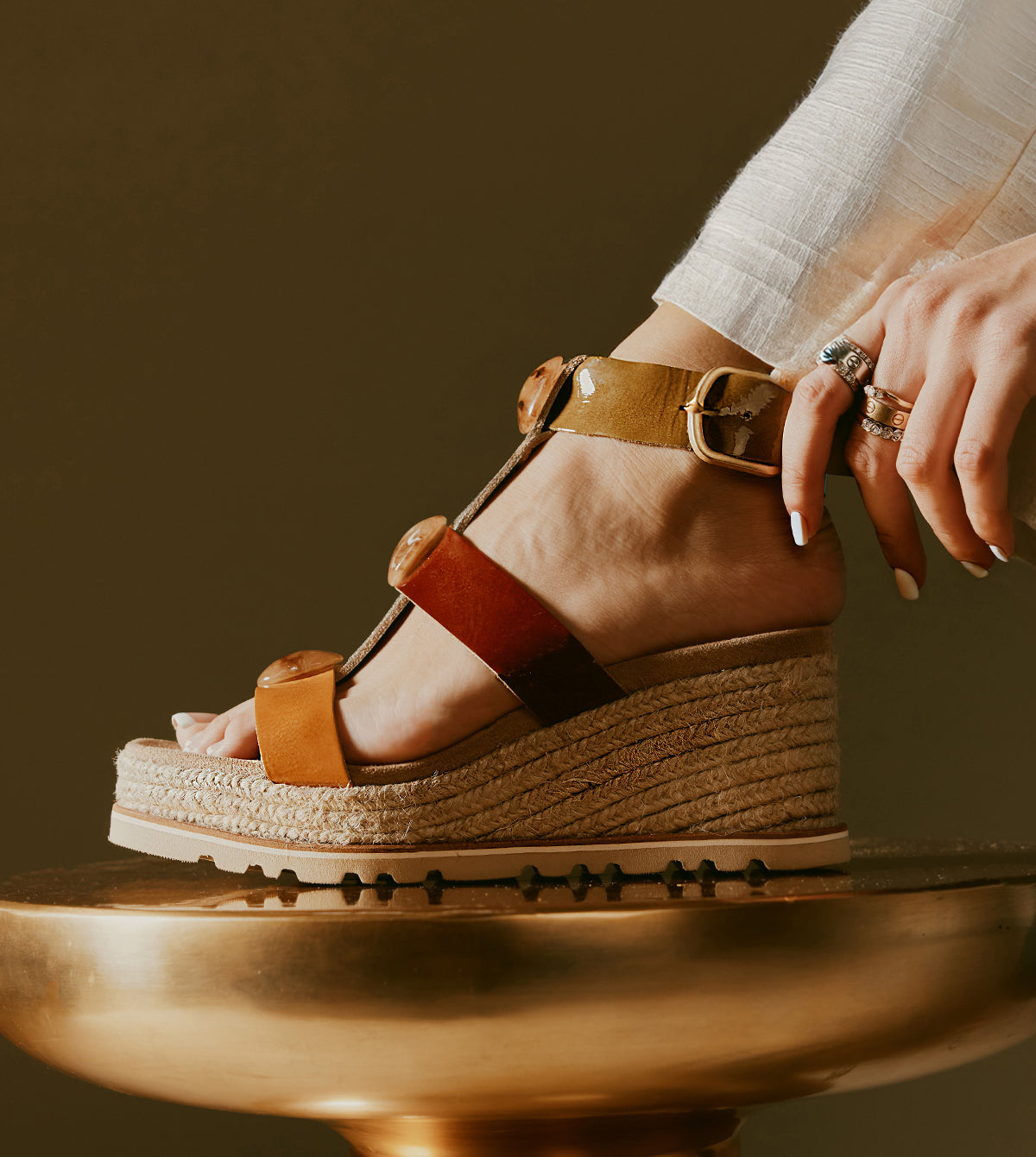 Tropea Wedge Sandals by Piazza Grande
