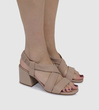 Joelle Block Sandals by Sempre Di