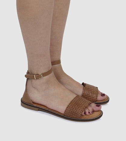 Greta Flat Sandals by Sempre Di