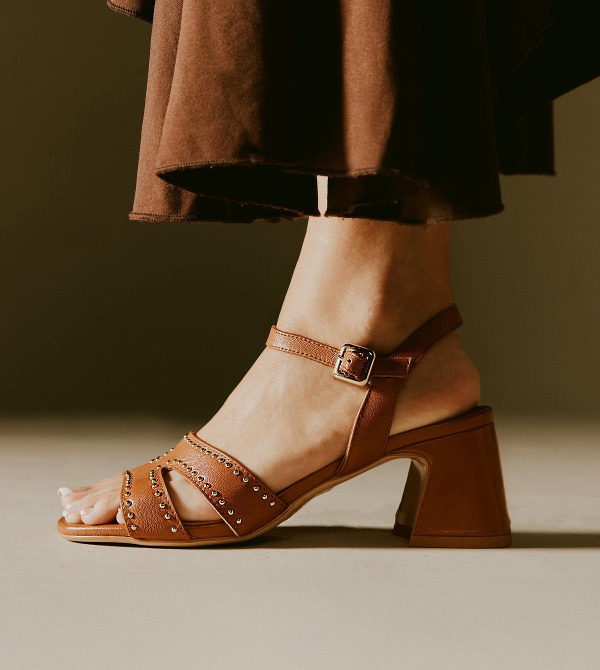 Oriane Block Sandals by Bruno Premi