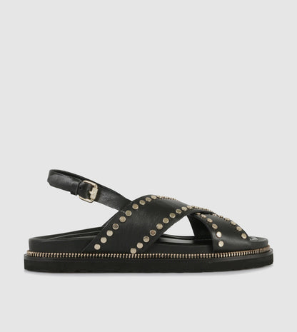 Noir Sandals by Elvio Zanon