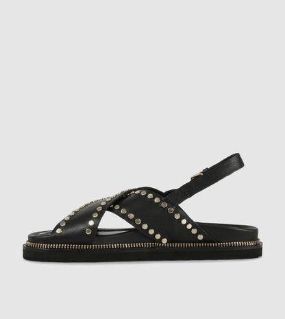 Noir Sandals by Elvio Zanon