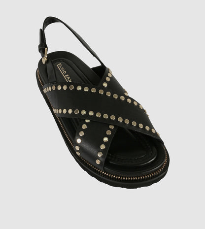 Noir Sandals by Elvio Zanon