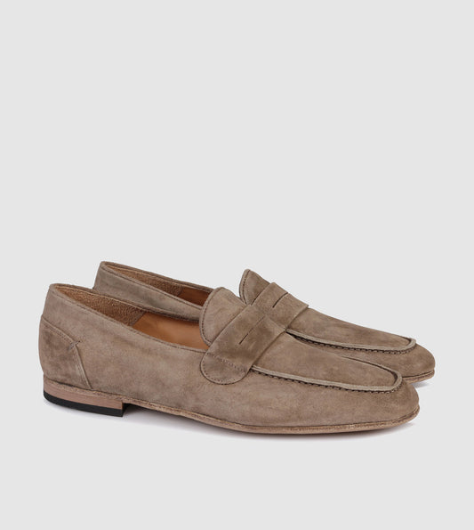 Tan Suede Casual Loafer